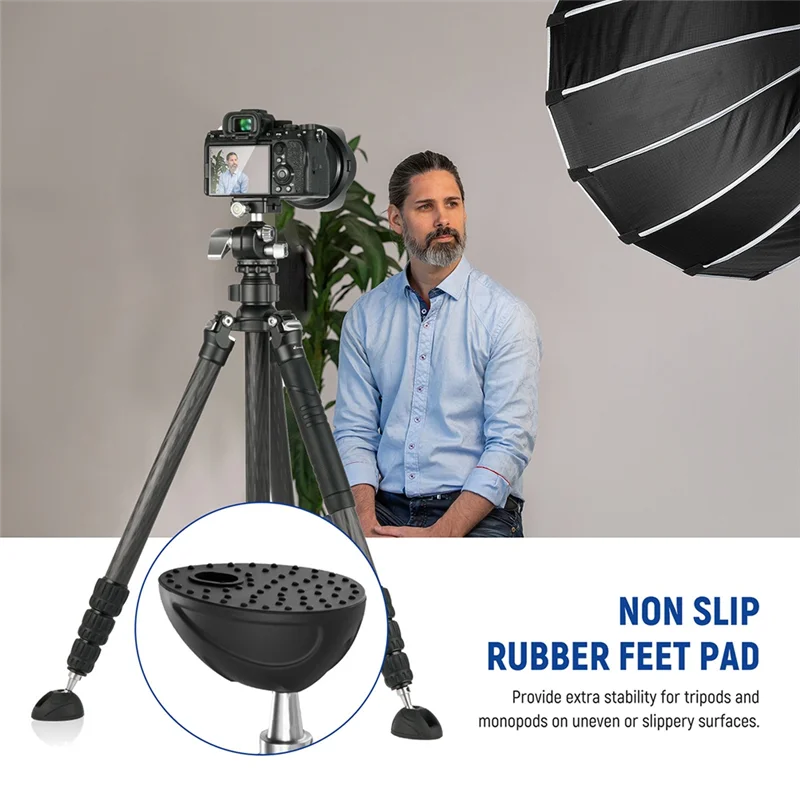 ユニバーサル三脚柔軟な足三脚一脚脚パッド交換用-3-8-インチネジで安定性を向上