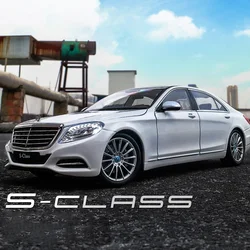 WELLY 1:24 Mercedes-Benz classe S S500 auto di lusso in lega modello di auto diecast e veicoli giocattolo raccogliere auto giocattolo ragazzo regali di compleanno