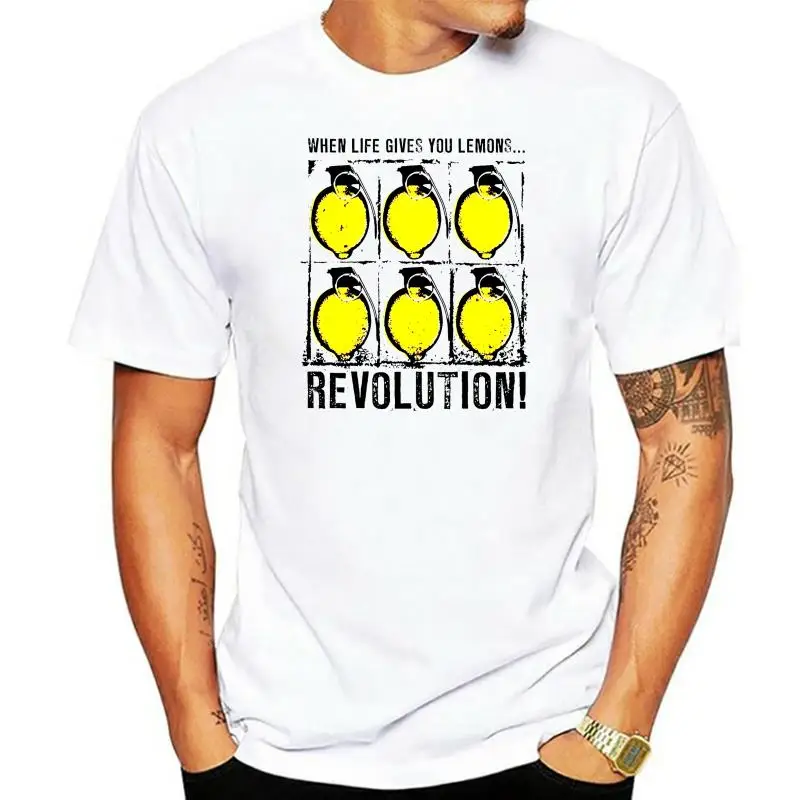 Tees T-Shirt Clothing Lemon Revolution White