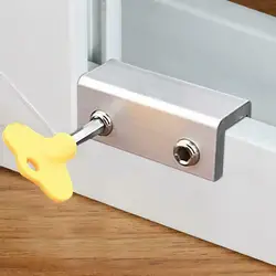 Stopper Cabinet Window Locks Straps Doors Security Anti-theft Safety For Kids Pets Non Punch Sliding Window Lock Hardware Tools