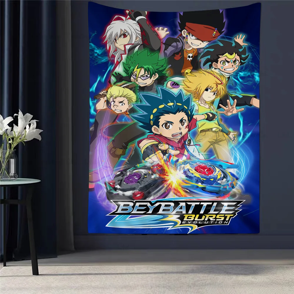 Japanische Animation Beyblade Bunter Wandteppich Wandbehang Heimdekoration Hippie Bohemian Dekoration Wahrsagerei Wandkunst Dekor