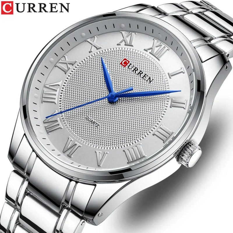 Curren 8409 Men's Watch Business Steel Belt Watch Fashion Casual Quartz Watch