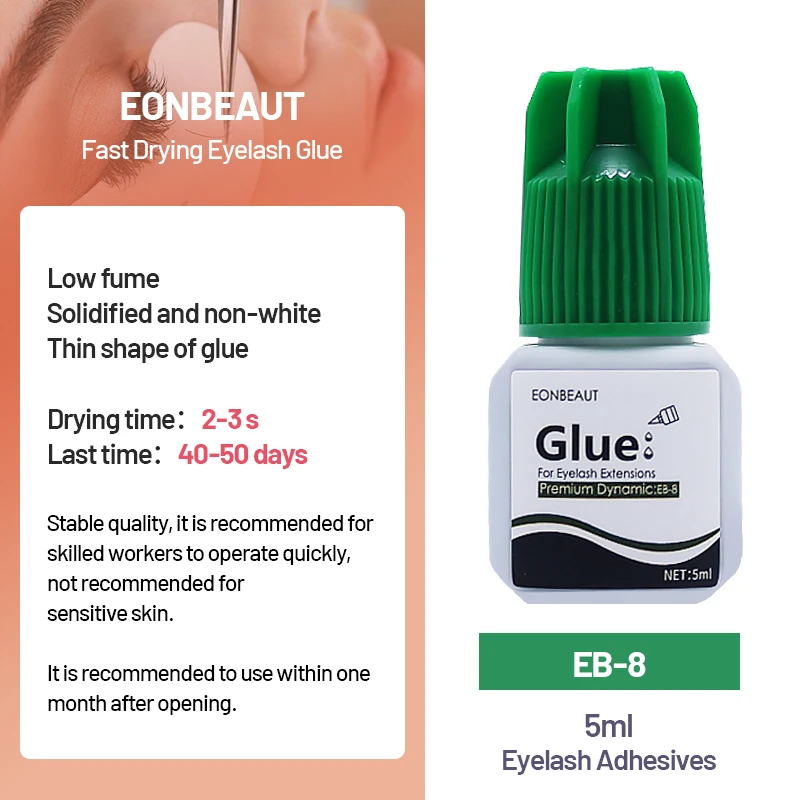 IGLUE EONBEAUT Glue For Eyelash Extensions Supplies Glue 5ml Green Red Cap Adhesive Makeup Beauty Health Tools Korea Lava Lash