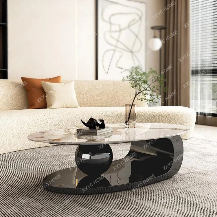 

Журнальный столик для гостиной в стиле минимализм, современный и элегантный, выполненный в стиле лёгкой роскоши, идеально подходит для современного дома.