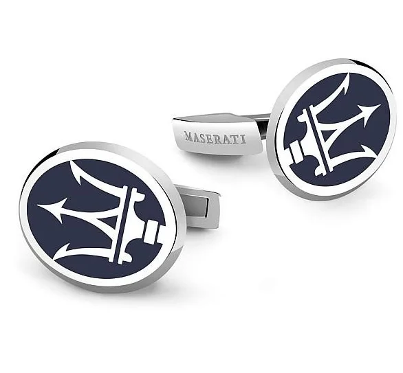 iGame Car Cuff Links Blue Color Trident Design Quality Brass Material Cufflinks For Men