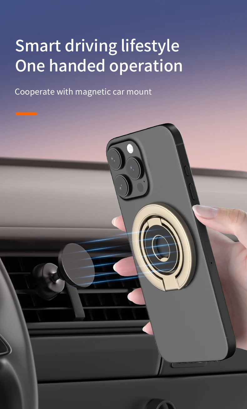 Für Magsafe Handy Griff Doppelseitige Magnetische Ring Telefon Halter Handys Ständer Telefon Zubehör Unterstützung Telefon Grip Tok – Detail 8