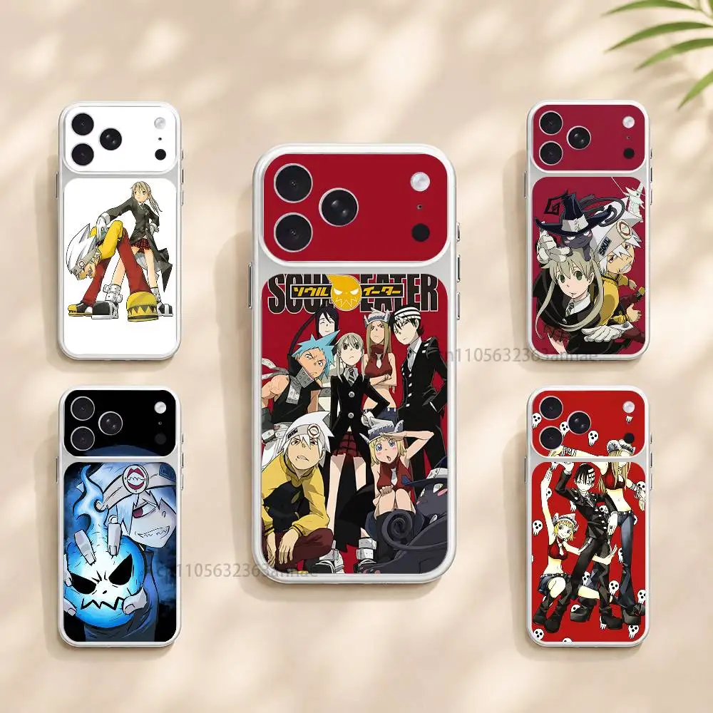 Anime S-Soul Eater Protective Sticker for iPhone 17,18 Pro 17,18 ProMax Full Body Back Cover Decal Skin