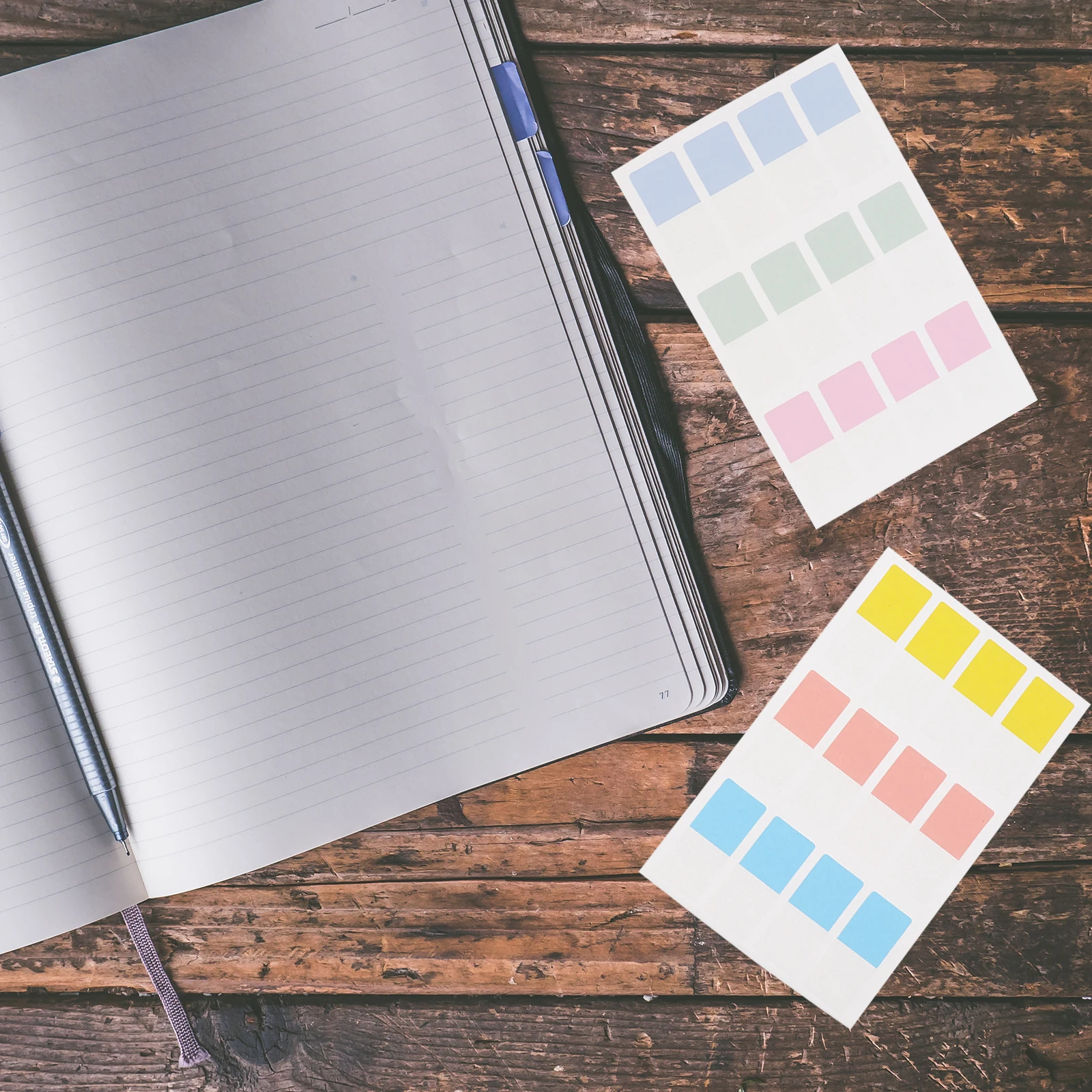 

3 Sets Colorful Memo Stickers Fluorescent Film Sticky Labels Index Tabs For Students Bookmarks Note Labels Creative