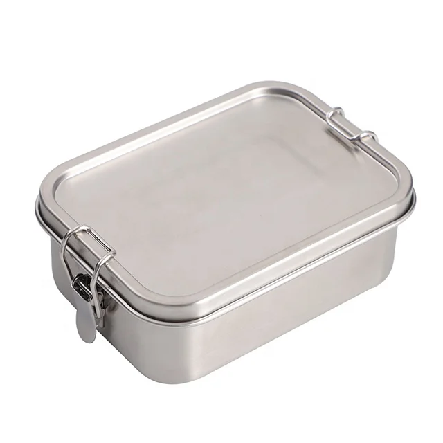 Leak Proof Stainless  Lunch  Metal Stainless  304 Bento  School Kids Lunch  with Lid