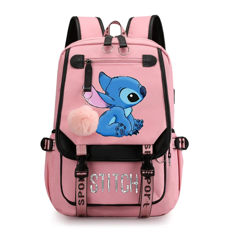 Disney Cartoon Stitch New Kids Backpack Mini Schoolbag Cute Shoulder Bag Computer Bag Outdoor Travel Bag Neutral Wind Backpack