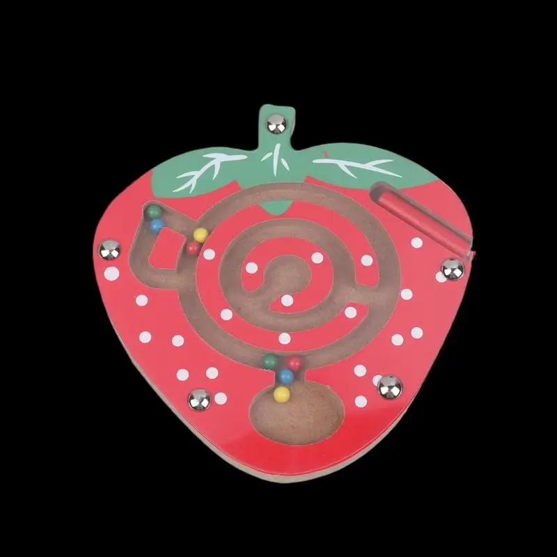 

Прочный деревянный лабиринт с магнитным карандашом и бусинами, развивающая игрушка, идеальный подарок для детского сада