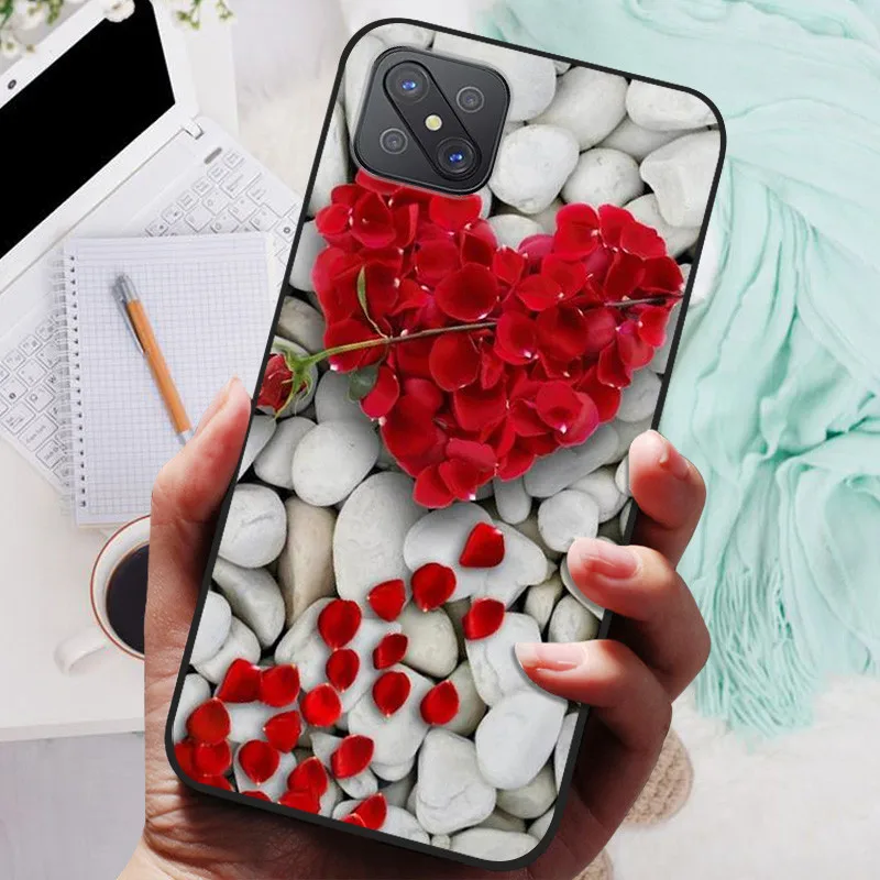 For OPPO Reno 4Z 5G Reno4Z CPH2065 Case Black Cover Lion Wolf Silicone Soft Back Cases For OPPO Reno4 Z A92s Case Protective