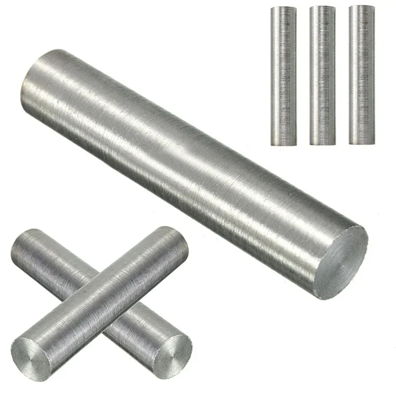 Batang Tungsten, batang logam Tungsten kemurnian tinggi, batang bulat 10mm X 50mm untuk alat listrik, aksesori tahan lama 1 buah