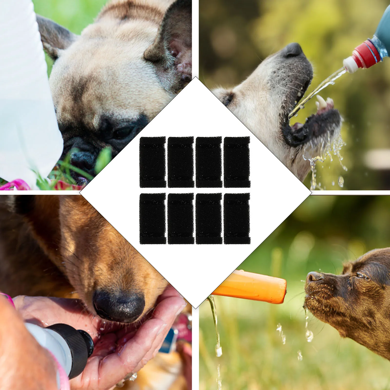 

8PCS Pet Water Dispenser Fountain Filter Replacement Cotton for Cat Impurity Automatic Sponge Healthy Kidney Protection