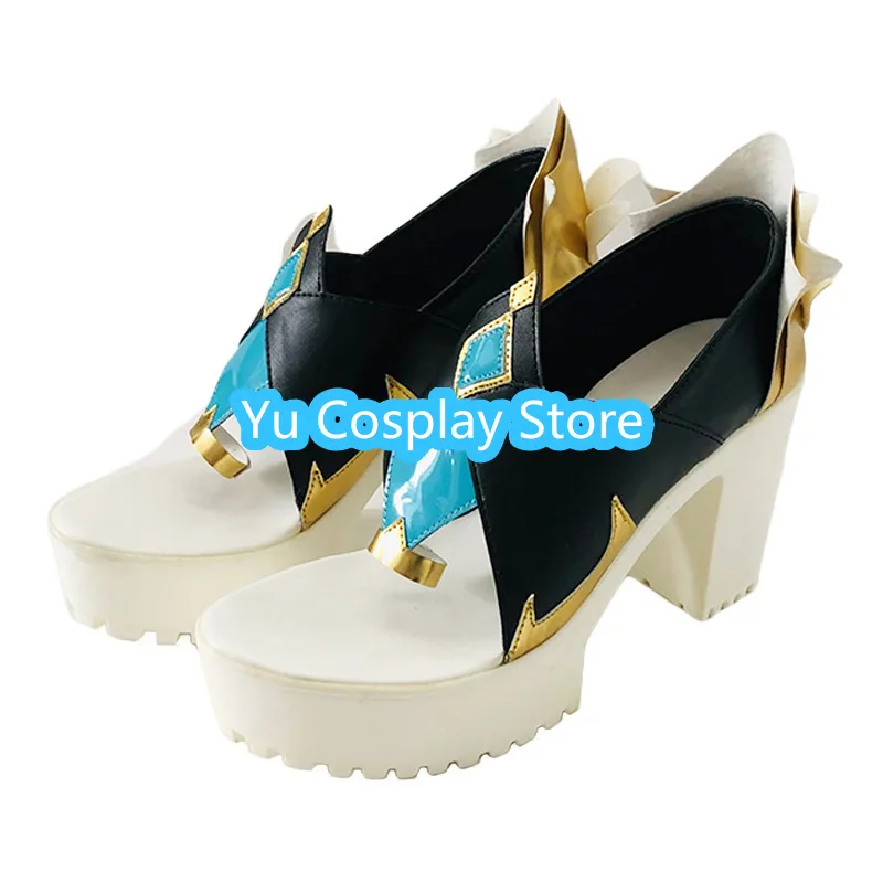 Genshin Impact Shenhe Scarpe Cosplay Scarpe Cosplay Anime Stivali Costumi di Halloween Puntelli Yu Cosplay Store