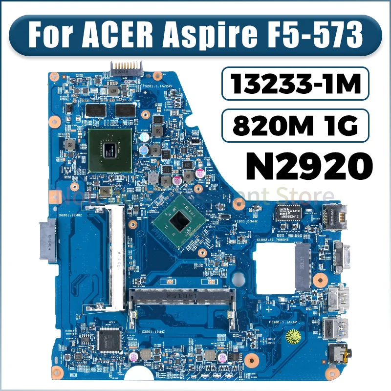 

For ACER Aspire E1-410 E1-410G Laptop Mainboard EA40-BM 13233-1M SR1SF N15V-GM-B-A2 N2920 820M 1G Notebook Motherboard Tested