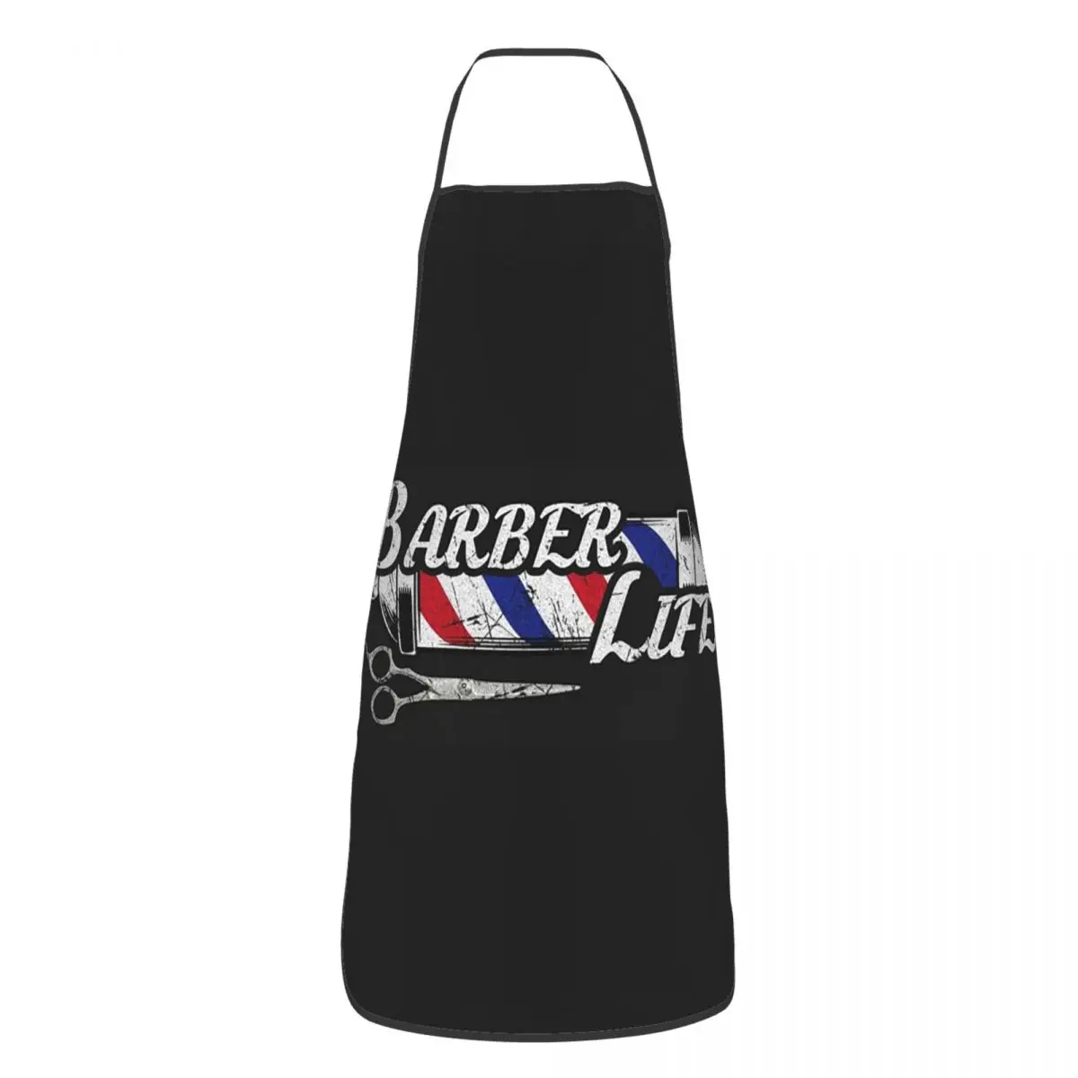 Barber Shop Sign Entrance Apron Chef Cuisine Tablier Waterproof Bib Kitchen Cleaning Pinafore for Women Men Painting