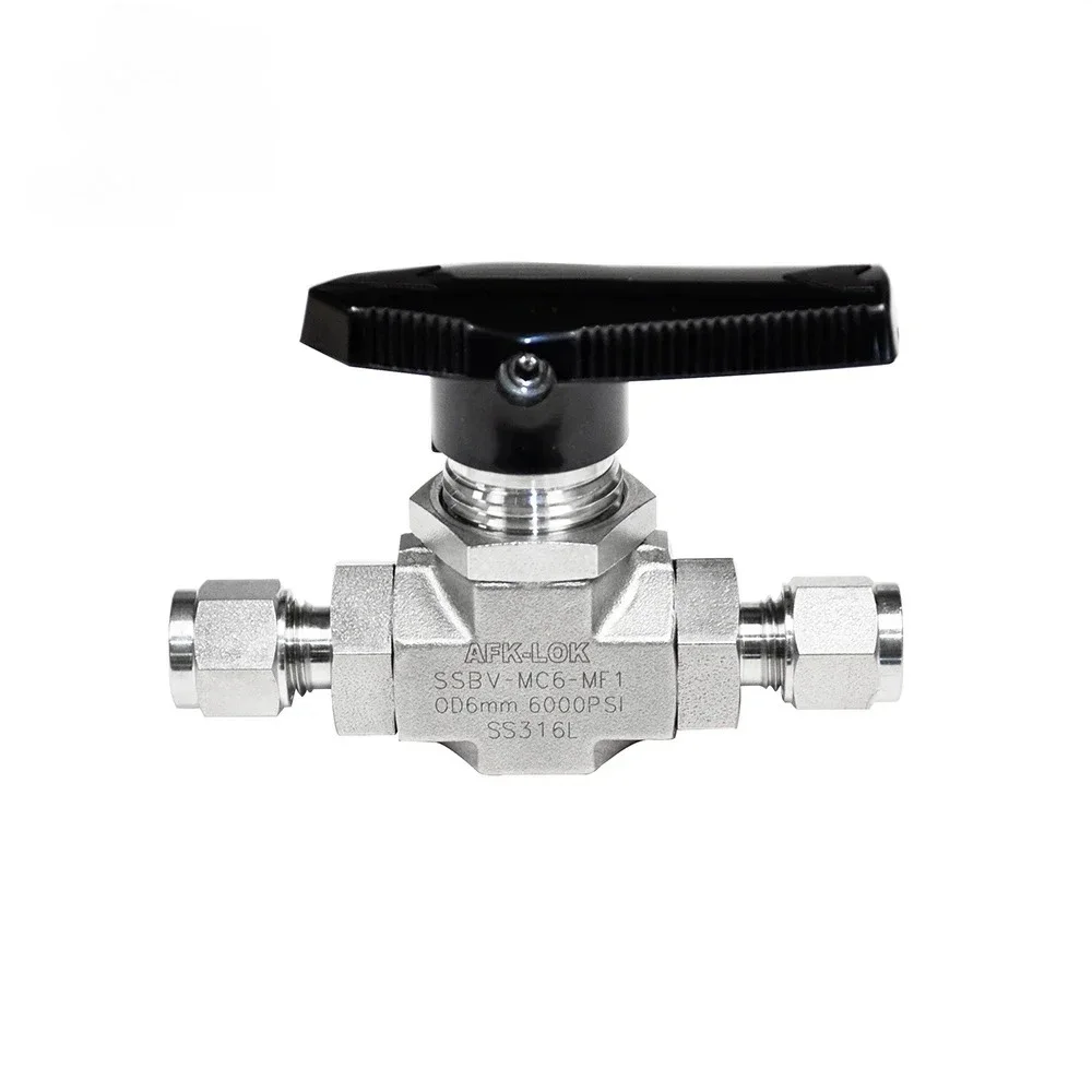 6000psi Instrument Stainless Steel Ball Valve High Pressure High Pressure 2 Way Valve