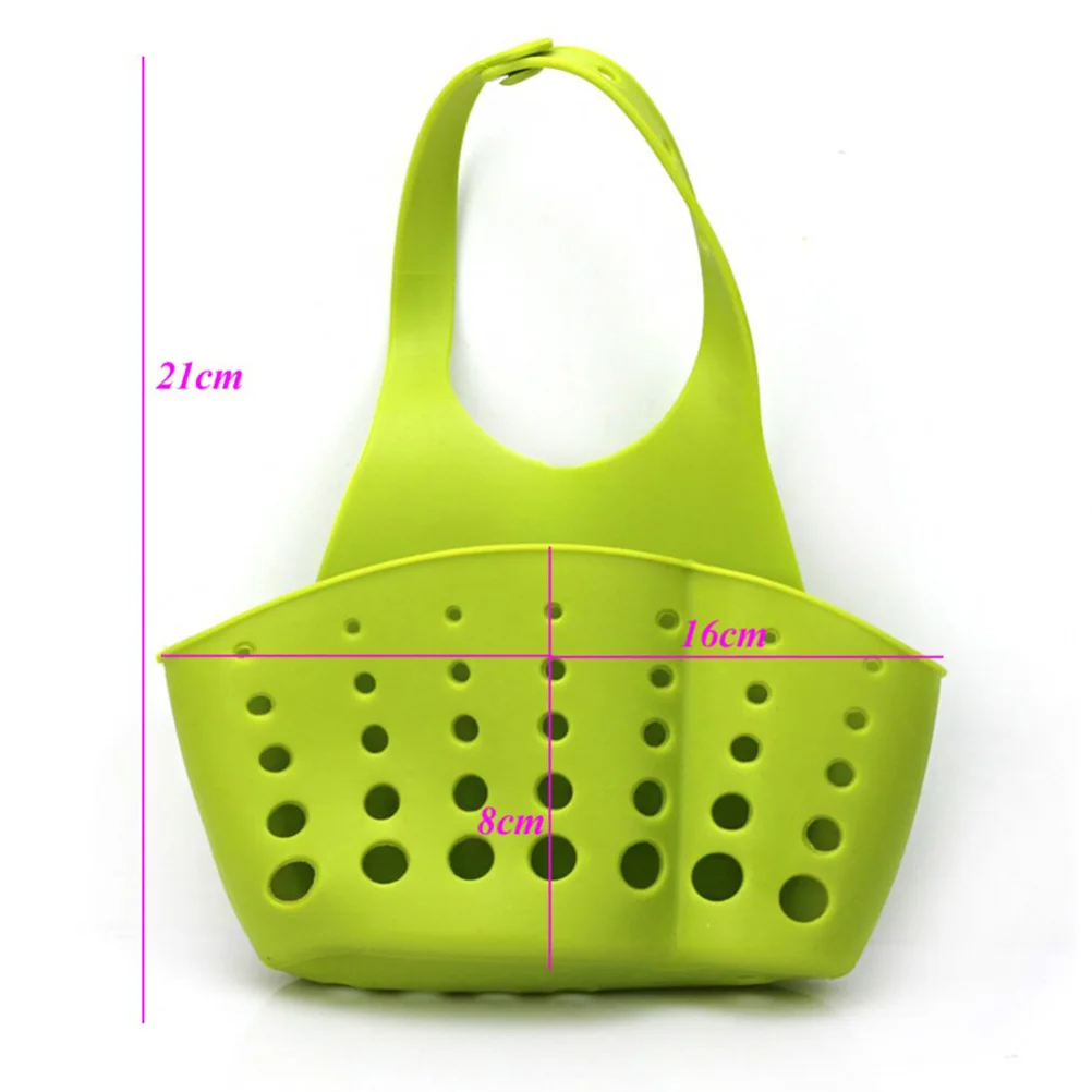 Portable Home Kitchen Hanging Drain Bag Basket Kitchen Dish Cloth Sponge Storage Bag Bath Storage Tool Sink Holder organizador