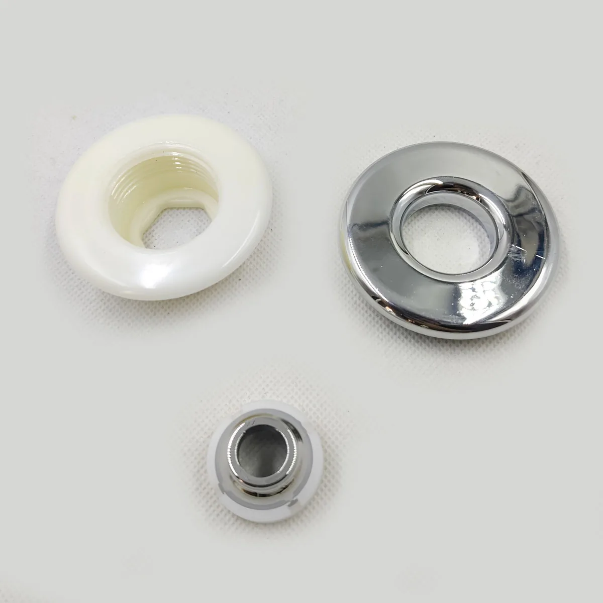 Spa nozzle chrome plated plastic surface, replacement nozzle, perfect for spa massage bathtub, used with PVC base