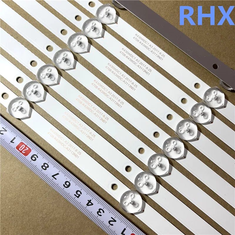 FOR Prestige DS-D5043UQ Light bar K430WDC1 A3 4708-K43WDC-A3113N01 Light bar 4LED 6V 389MM 100%NEW LED backlight strip