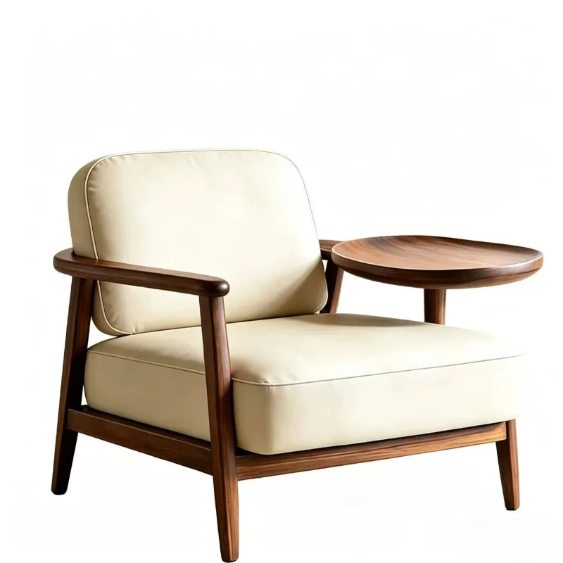 LMM Song-style Aesthetic Lounge Chair Sofa with Small Table Sofa