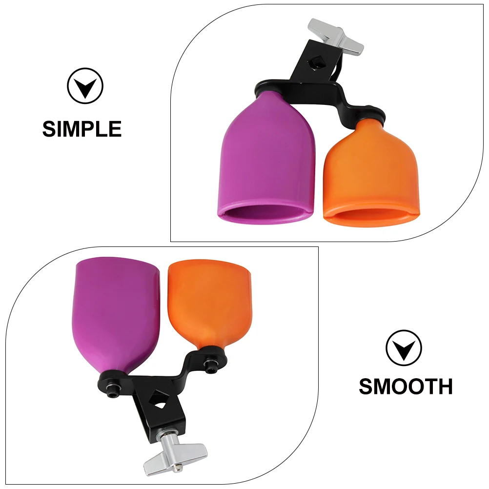 

High Grade High Low Tone Block Drum Professional Percussion Instrument Accessory Clear Penetrating Sound Drum Set Cowbell