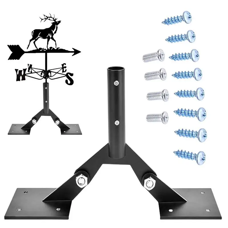 

Steel Weather Vane Decorative Wind Direction Indicator Garden Weathervane Classic Roof Weather Vane With Mounting Bracket