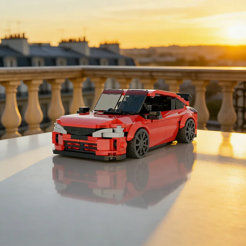 318pcs MOC City Champions Jp Cars Type R Model Building Blocks Architecture Christmas Gifts Toy DIY Education Idea Creative