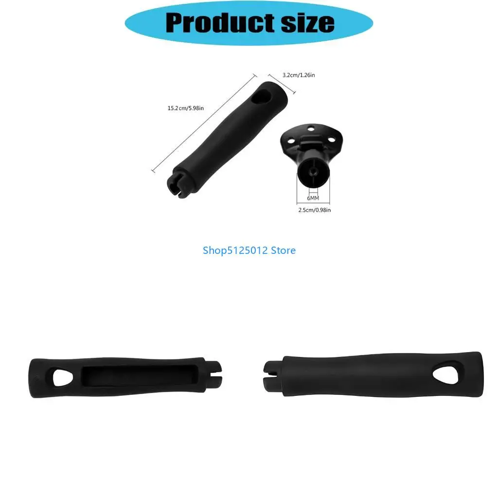 G8TC 4Pcs Ergonomic Frying Pan Handle Replacements Comfortable Grip For Home Use