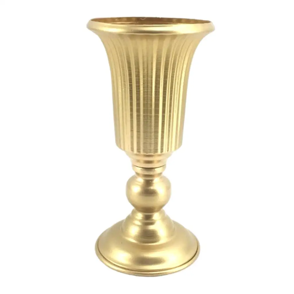 Metal Flower Vase Vintage Design Sturdy Plant Holder Centerpiece for Wedding Celebration Office Venue