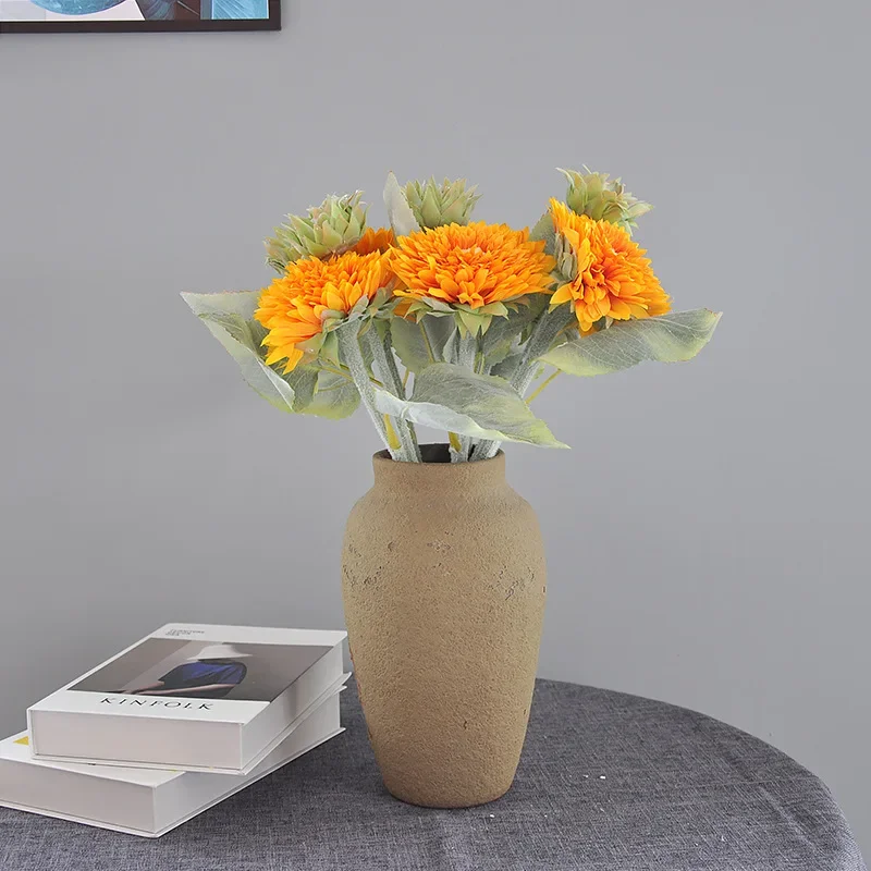 44CM Artificial Thousand Story Sunflower Artificial Flower Living Room Home Decoration Flower Arrangement Accessories