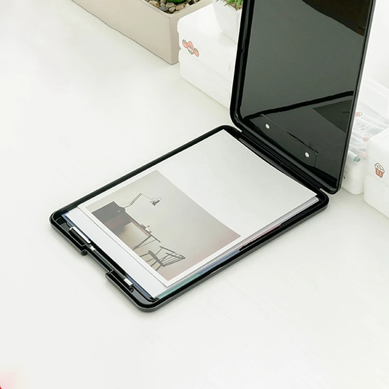 A4 tas File kertas uji penyimpanan kotak File multifungsi plastik alat tulis kantor