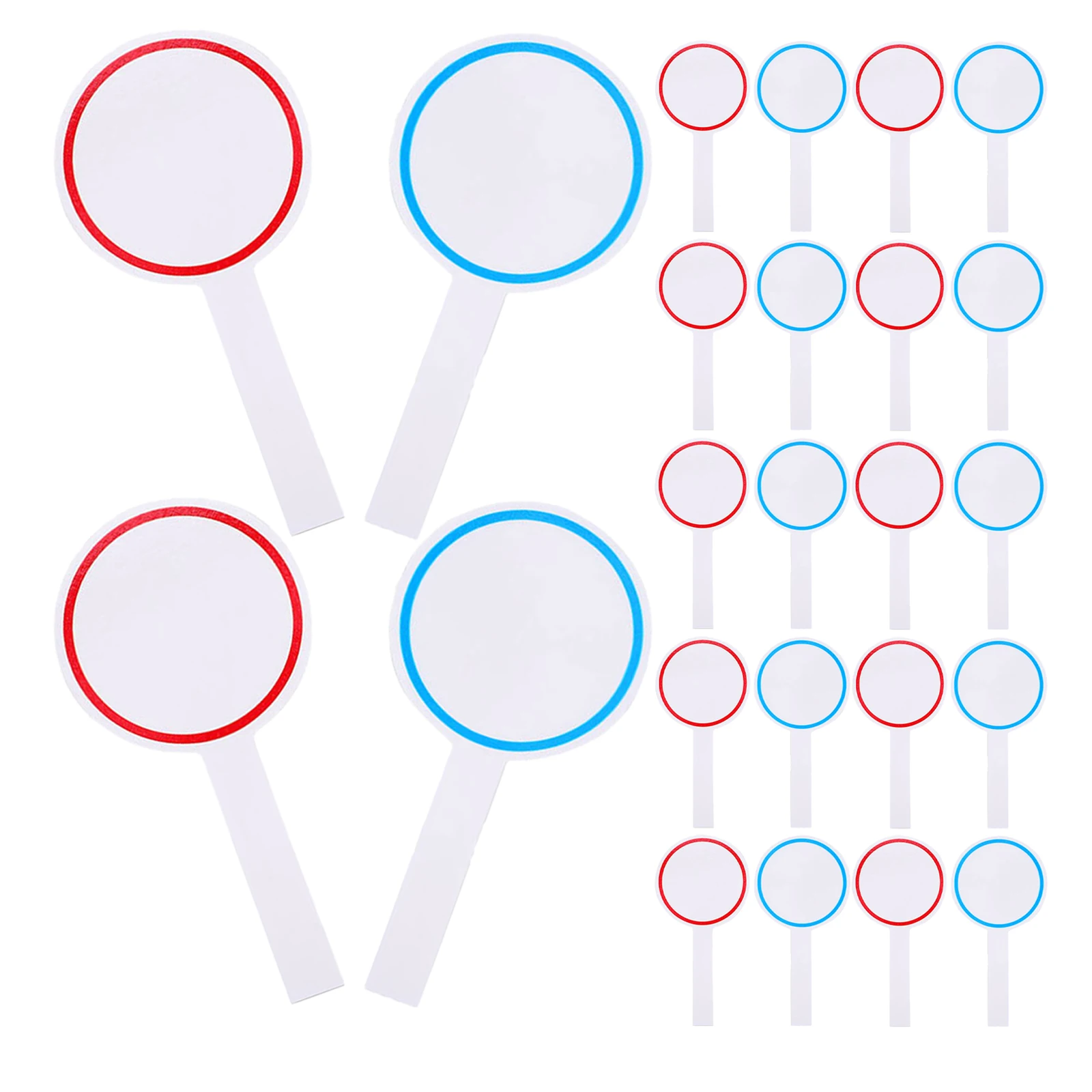 24 قطعة من مجاديف الإجابة على المسح الجاف، لوحات نتائج قابلة لإعادة الاستخدام وقابلة للكتابة مع مقبض لوحات التصويت المحمولة للفصول الدراسية للمعلمين، #1