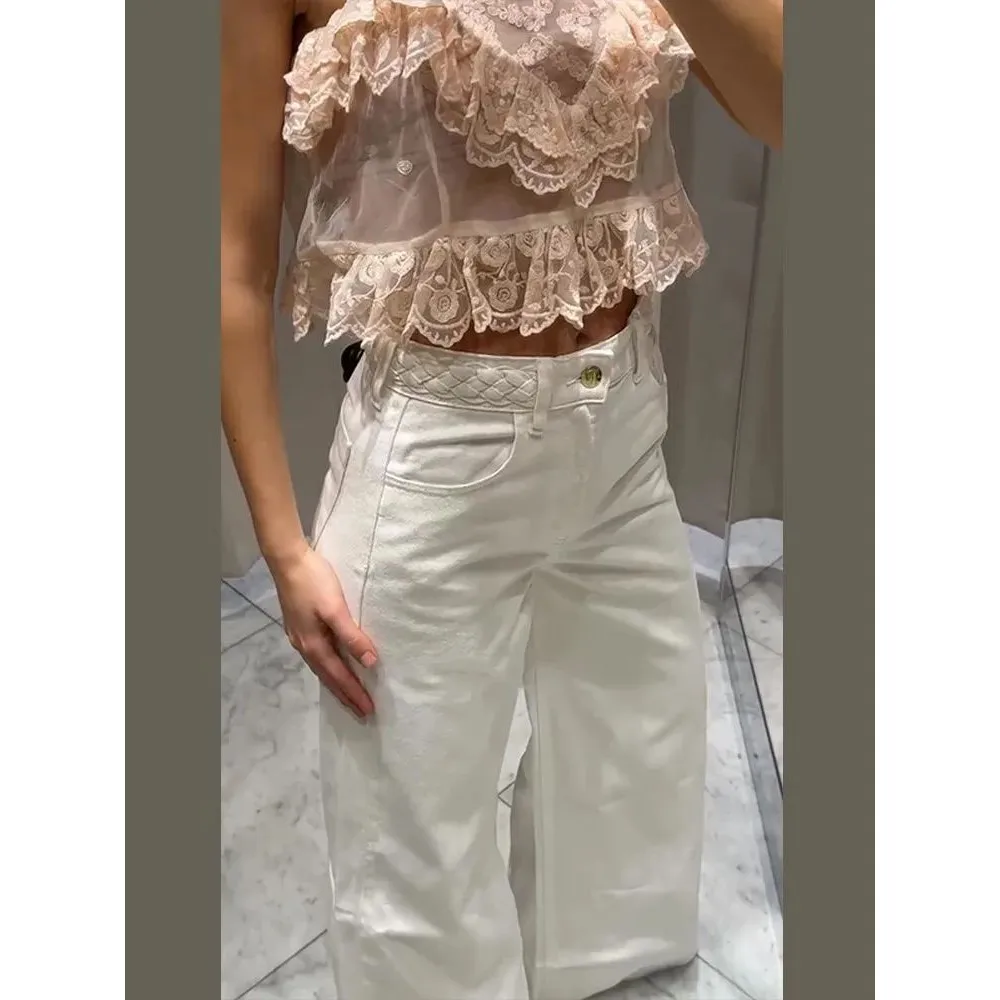 

Faionable Loose Women's Vintage Denim Jeans Pant for Spring 2025 Comfortable Fit Ladies' Premium Quali Jeans