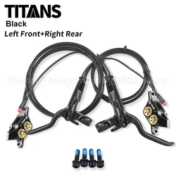 TITANS MTB 4 Piston Electric Hydraulic Disc Brake Ultralight Electric Bicycle Scooter Power Off Oil Pressure Brakes Bike Parts