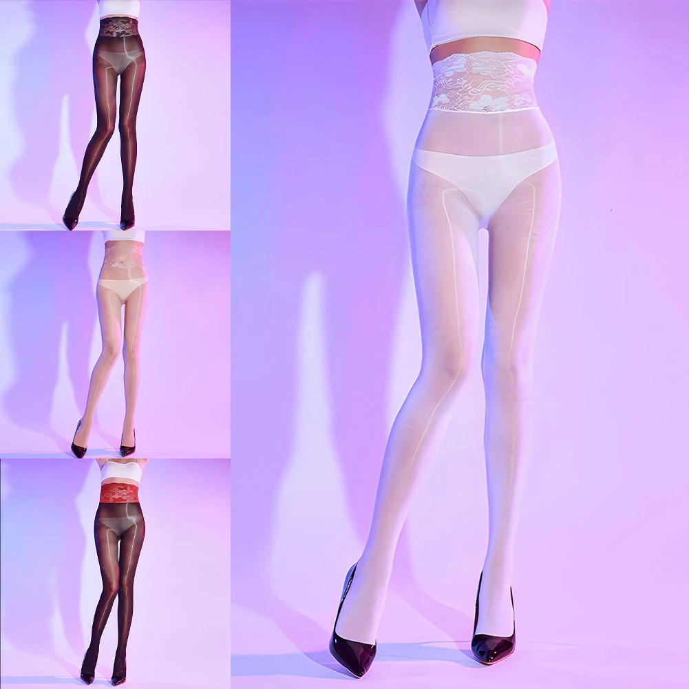 

Club Wear Daily Wear Sexy Lingerie Oil Shiny Stocking Summer Wear High Elasticity Nylon Fabric Regular Length Spring Wear