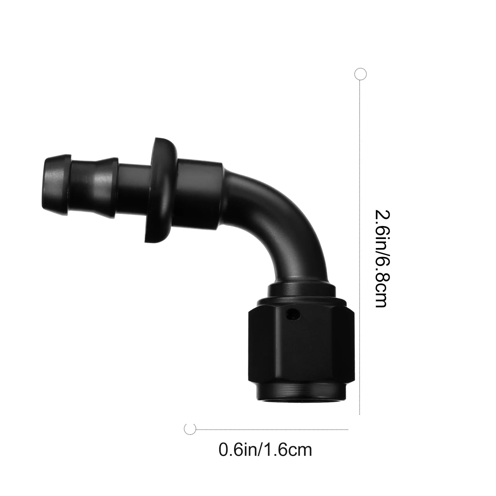 Tubing Inverted Connector Car Accessories for Oil Fuel Hose Fitting Cooling Systems Chill Aluminum Alloy