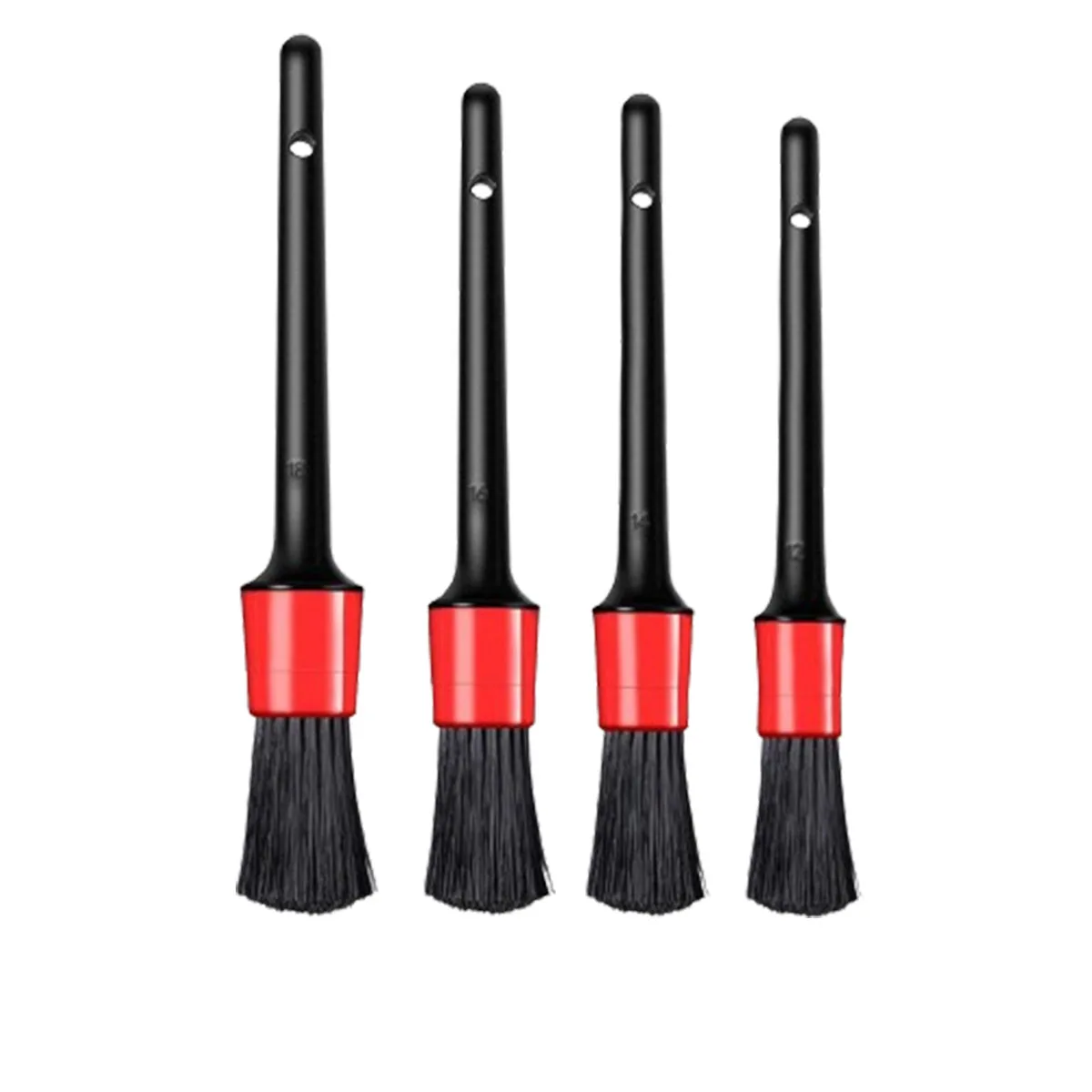 4pcs Detailing Brush Set Car Brushes Car Detailing Brush For Car Cleaning Detailing Brush Dashboard Air Outlet Wheel Brushes