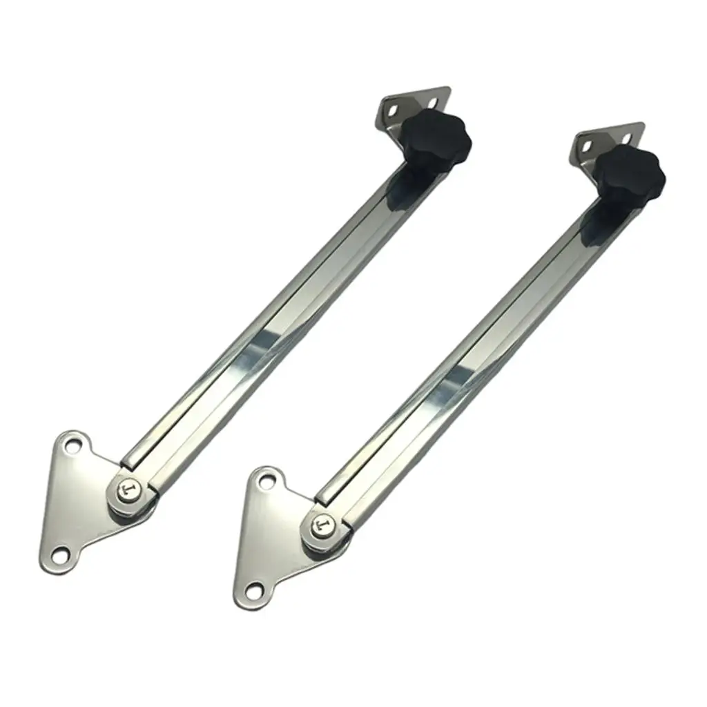 

2Pcs Boat 316 SS Telescoping Hatch/Window Adjuster And Stay Support New