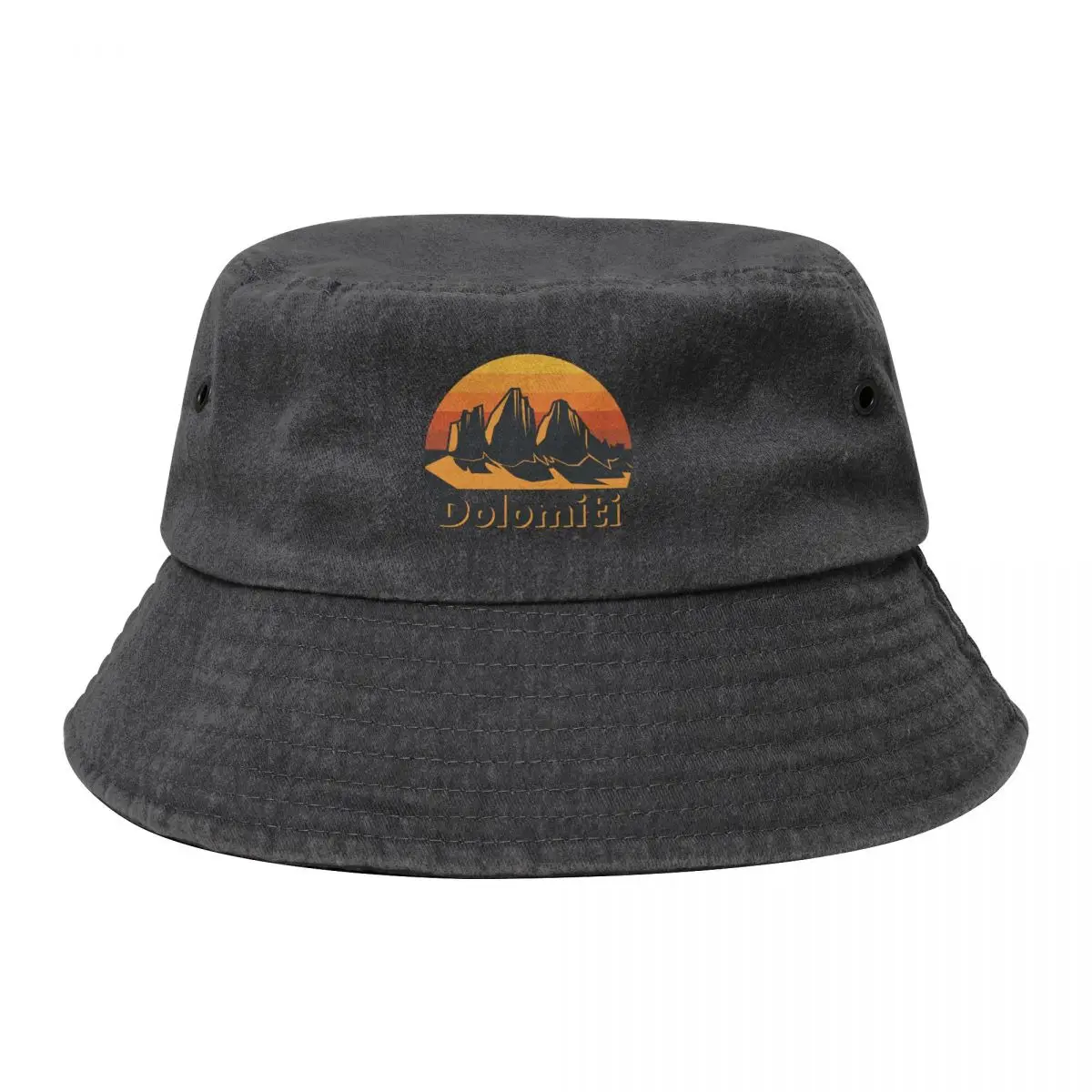 

Dolomites Mountains, Dolomiti Bucket Hat Big Size Hat Military Tactical Cap Women's Hats Men's