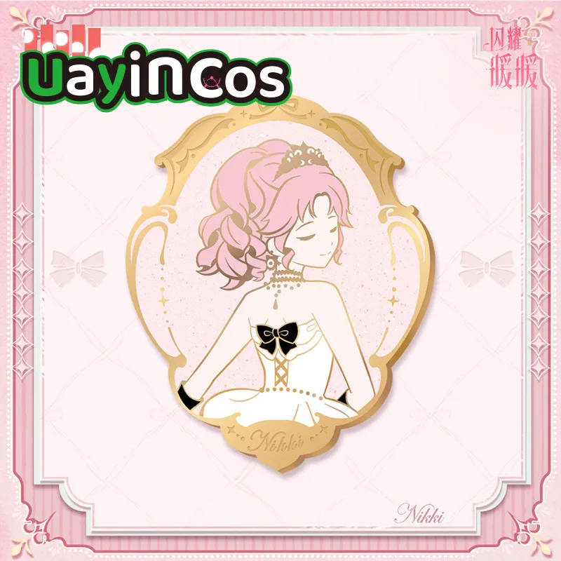 Original Miracle Nikki Badge Shikishi Colored Paper  Metal Brooch Photo Card Set Stand Doll Keychain Anime Game Toy  Kids Gifts