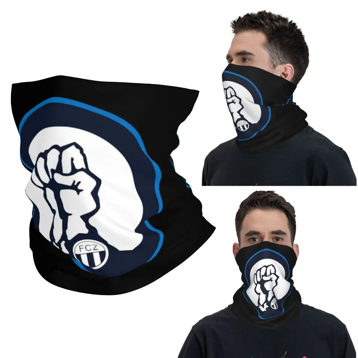 Zurich FCZ Sudkurve 1896 Бандана-шарф с принтом, теплый волшебный шарф для езды на велосипеде, бега, унисекс, для взрослых, ветрозащитный