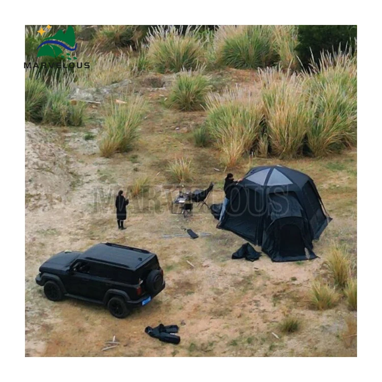 Modular Outdoor Camping Tent - Customizable with Extension Rooms (Bedroom/Toilet/Shade)