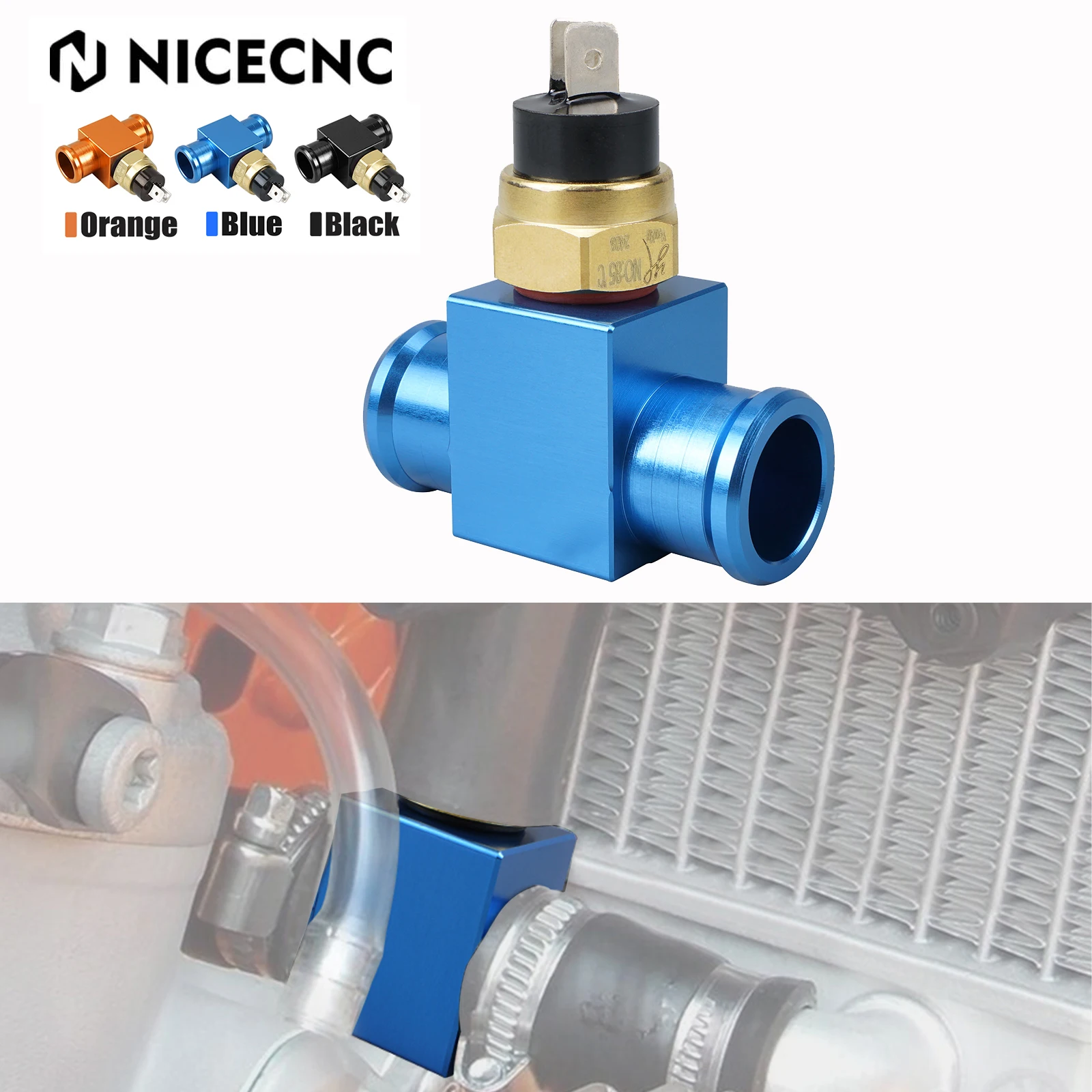 

NICECNC Temperature Switch Radiator Fan Thermostat For Husqvarna TE 300 FE350 FE450 FE501 TE250 FE250 TX300 TC125 FX FC 350 450
