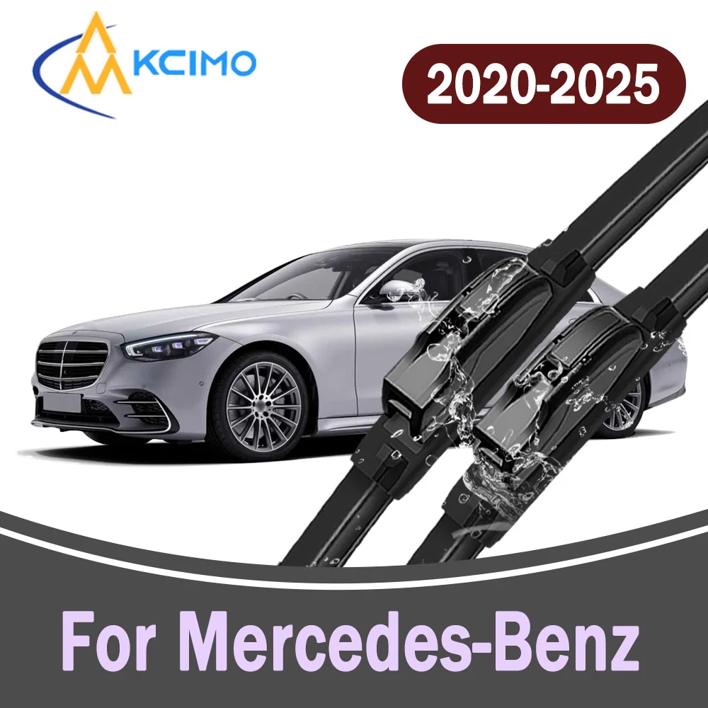 

All-Weather Front Windscreen Wiper Blades For Mercedes-Benz S-Class W223 2020-2025 Car Windshield Replacement Parts 2Pc