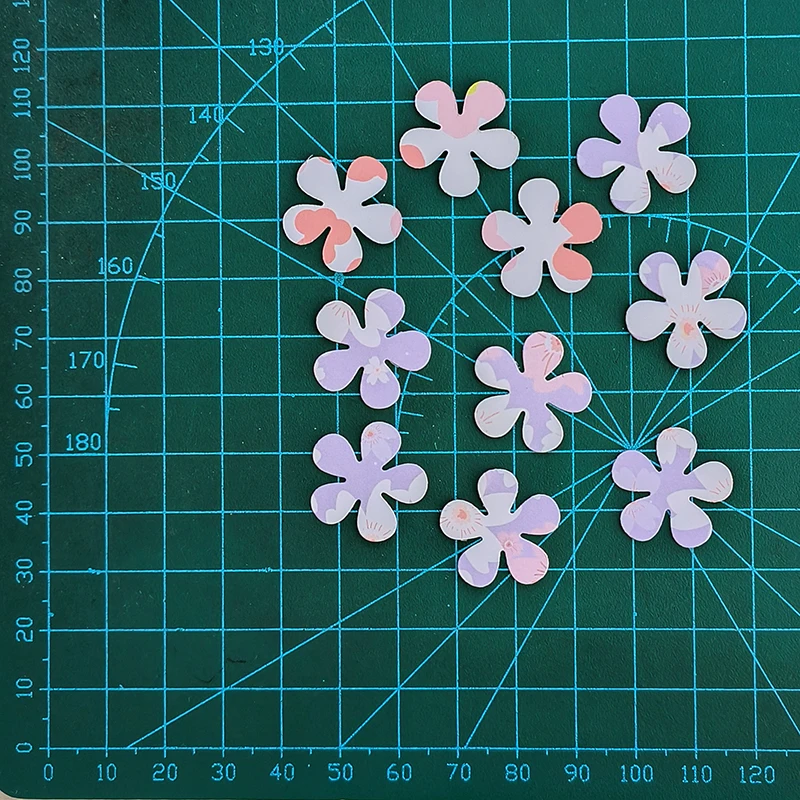 Nowa forma do cięcia metalu Floret 10 szt. Scrapbooking dekoracyjna wytłaczana dekoracja albumu fotograficznego tworzenie kartek rękodzieła do