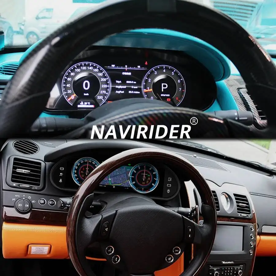 

12,3-дюймовая приборная панель для Maserati GranTurismo GT 2007-2017, автомобильный ЖК-дисплей, приборная панель, карта, несколько дисплеев высокой четкости