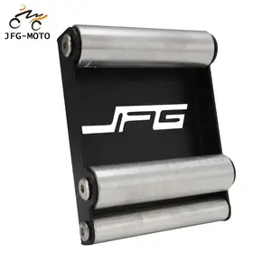 Para ktm yamaha honda motocicleta universal corrente limpa durável rolo rampa elevador suporte de limpeza de pneus suporte de lavagem portátil 12 principais vendas rodas de ferro aro 15 - №10