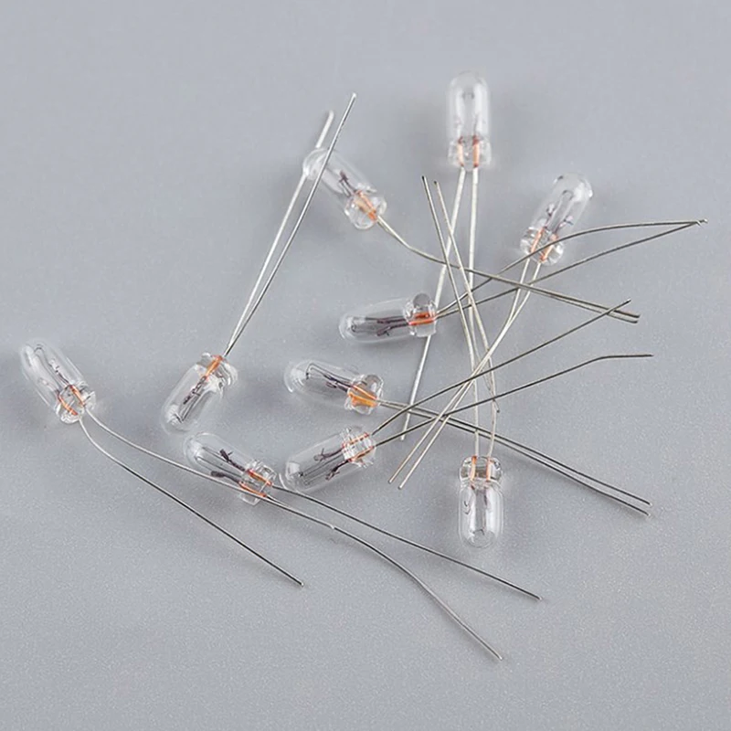 * Hot Sale 25PCS 5mm 4mm 3mm Clear 12V Mini Bulb Of Wheat Rice Bulbs Switch Button Bulbs Indicator Bulb Tungsten Lamp